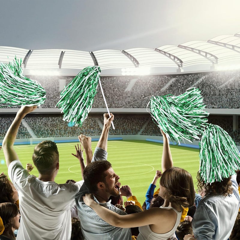 PullCrease 20 Pcs School Spirit Shakers Bulk, Cheerleader Pom Poms for Adults Sports Team Party Dance Football Basketball Volleyball Homecoming Fan Celebration Sporting Event - Image 4